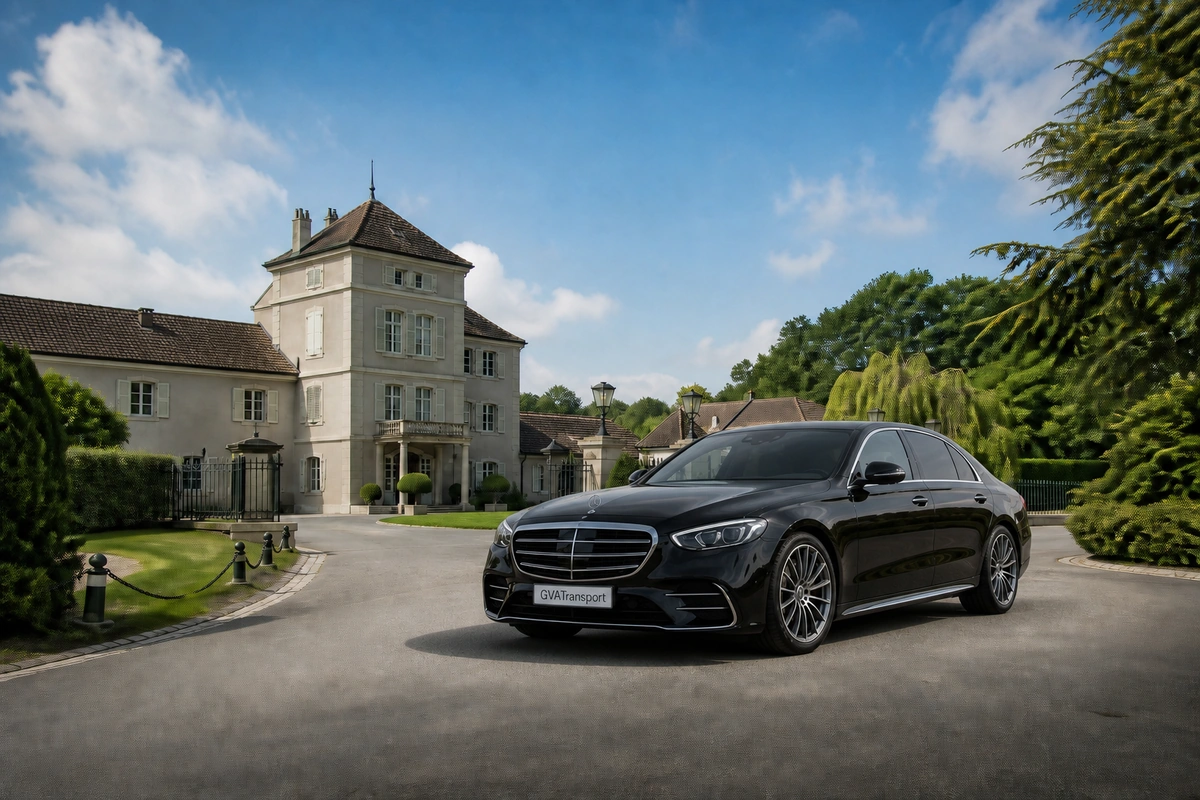 Drop-off at Domaine de Châteauvieux - Book a transfer in a Mercedes-Benz S-Class Drop-off at Domaine de Châteauvieux - Book a transfer in a Mercedes-Benz S-Class