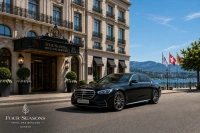 Pick-up at Geneva Four Seasons Hôtel des Bergues - Book a transfer in a Mercedes-Benz S-Class