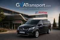 Prise en charge à Genève Jet Aviation - Transfert avec Mercedes-Benz Classe V