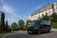 Drop-off at La Réserve Genève - Book a transfer in a Mercedes-Benz Sprinter