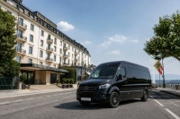 Drop-off at The Woodward - Book a transfer in a Mercedes-Benz Sprinter